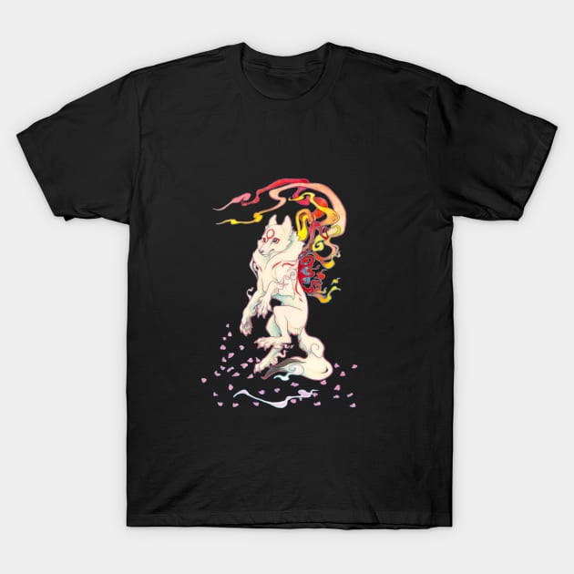 'Painted Warrior' Amaterasu T-Shirt by charamath